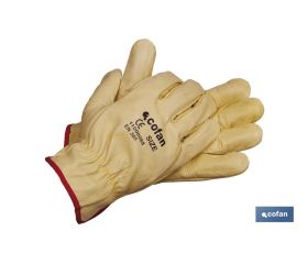 Guantes de piel de vacuno | Calidad estándar | Seguros y cómodos | Resistentes y duraderos