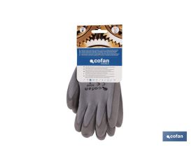 BLISTER G. 100% POLIEST.  IMPREG. PU GRIS T-9 BL