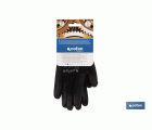 GUANTE 100%  POLIEST.IMPREG. PU NEGRO T-10