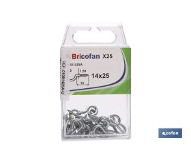 BL 25 UDS. 16X30 ZINCADO