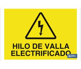Hilo de valla electrificado