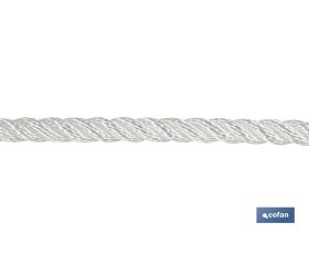 CARRETE CABO DE AMARRE 8 MM 200 M BLANCO