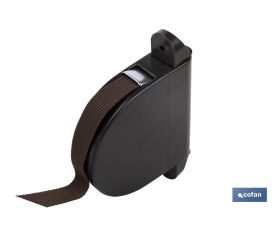 RECOGEDOR ABATIBLE PERSIANA MARRÓN 6MX14 MM