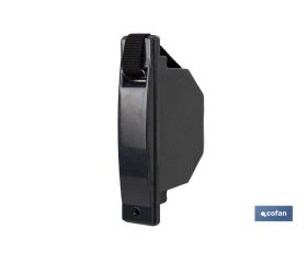 RECOGEDOR CINTA PERSIANA COMPACTO NEGRO 18 MM