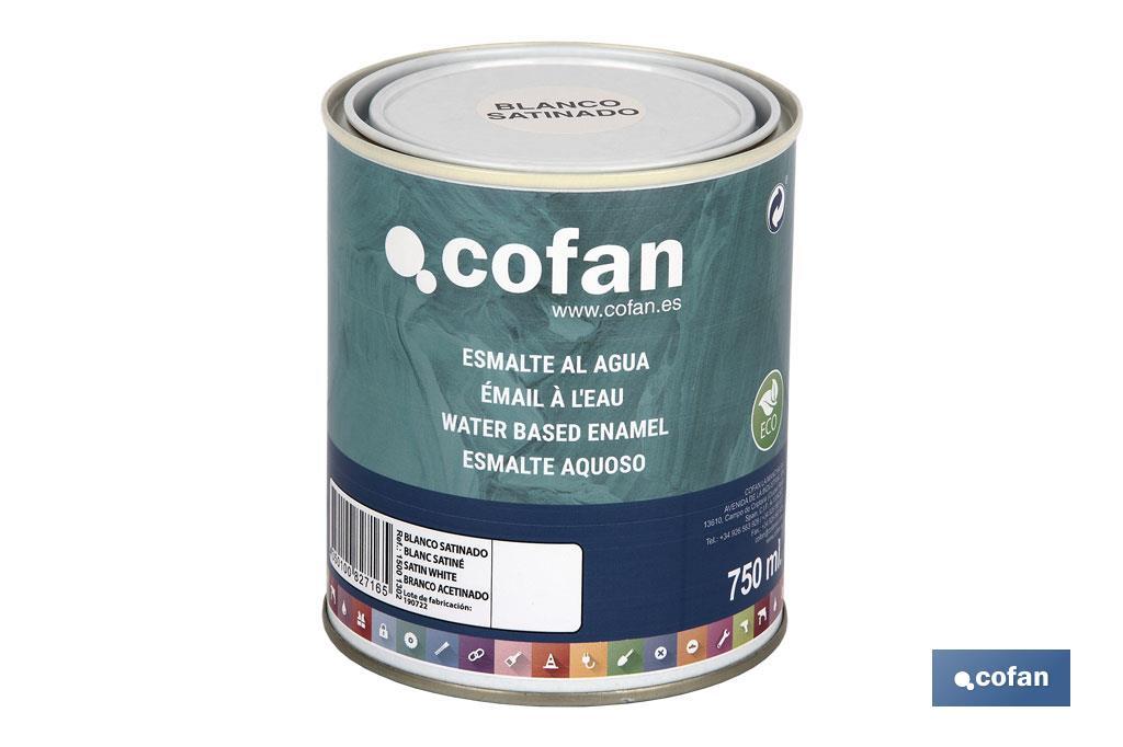 ESMALTE AL AGUA (750 ML) BLANCO SATINADO