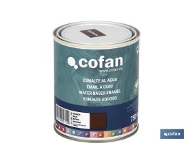 ESMALTE AL AGUA (750 ML) MARRÓN BRILLO