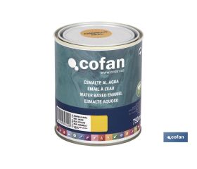 ESMALTE AL AGUA (750 ML) AMARILLO REAL BRILLO