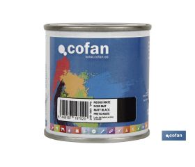 ESMALTE SINTÉTICO (125 ML) NEGRO MATE