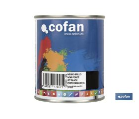 ESMALTE SINTÉTICO (375 ML) NEGRO BRILLO