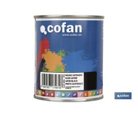 ESMALTE SINTÉTICO (375 ML) NEGRO SATINADO