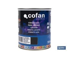 ESMALTE LACA AL AGUA NEGRO 750 ML SATINADO
