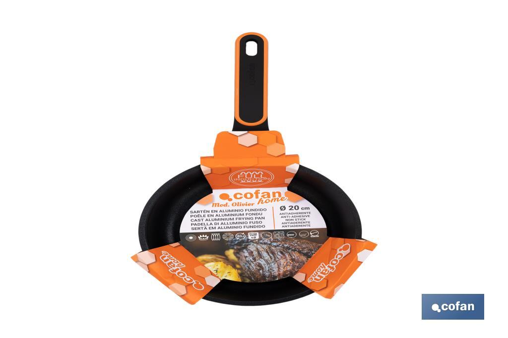 SARTÉN 20 CM FULL INDUCTION ALUMINIO FUNDIDO OLIVIER