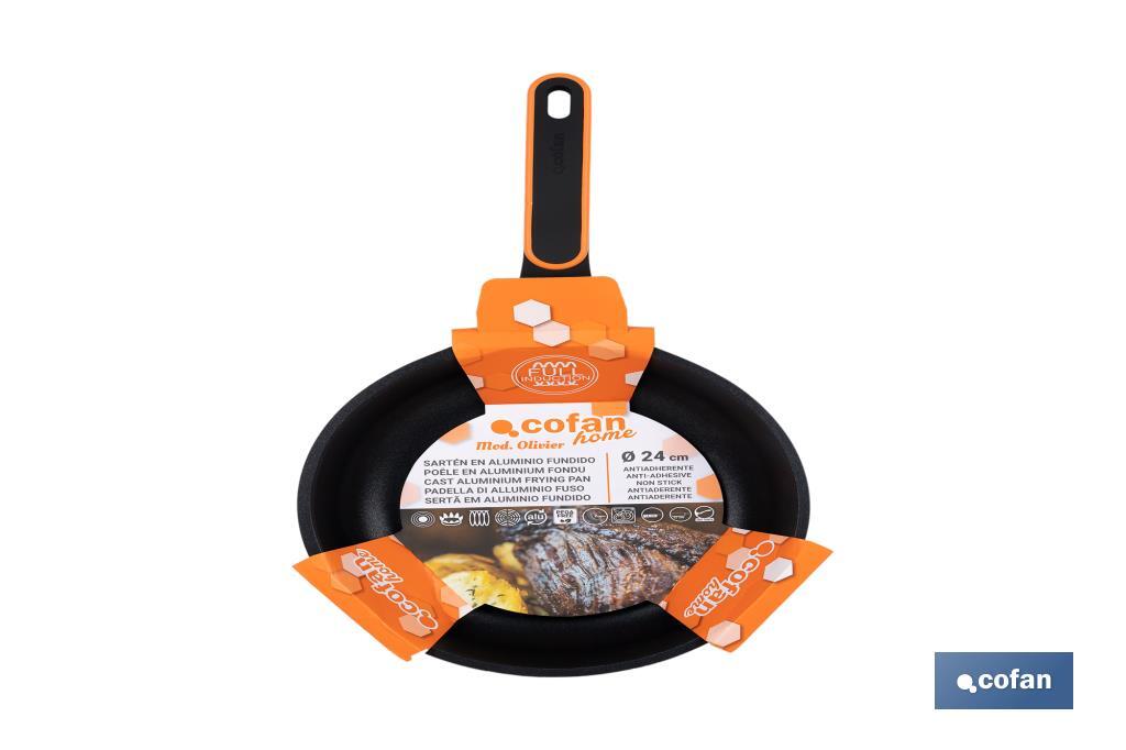 SARTÉN 24 CM FULL INDUCTION ALUMINIO FUNDIDO OLIVIER