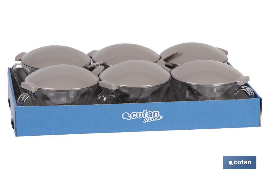 AZUCARERO 120ml MODELO ALBAHACA COLOR PIEDRA 15X11.5X9 CMventa unitaria