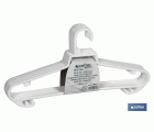 PACK DE 6 PERCHAS BLANCAS  38 X18 CM
