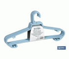 PACK DE 6 PERCHAS AZULES CLARO  38 X18 CM