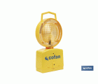 Lámpara Baliza de Señalización en Obras | Incluye Sensor de Oscuridad | Color Amarillo