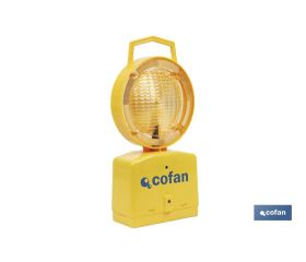 Lámpara Baliza de Señalización en Obras | Incluye Sensor de Oscuridad | Color Amarillo