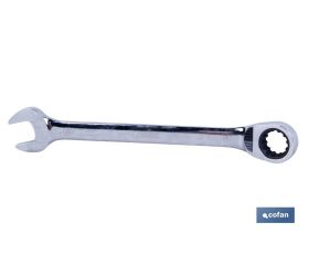 LLave Combinada con Carraca Reversible | Medidas desde 8 a 27 mm | Acero pulido