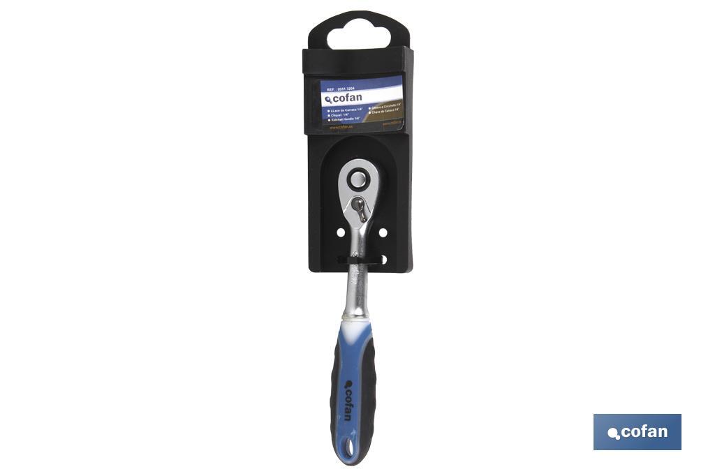 LLAVE DE CARRACA REVERSIBLE 1/4