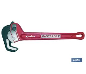 Llave para tubo mastergrip | Fabricada en acero forjado | Con diámetro apertura máximo de 1 1/2 y 2