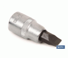 Llave de vaso de 3/8 | Fabricada en acero al cromo vanadio de alta calidad | Con punta Plana SL 12