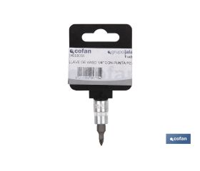LLAVE DE VASO 3/8 CON PUNTA PZ-2