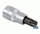 Llave de vaso de 1/4 | Fabricada en acero al cromo vanadio de alta calidad | Con punta Torx 40