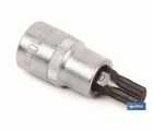 Llave de vaso de 3/8 | Fabricada en acero al cromo vanadio de alta calidad | Con punta Torx 60