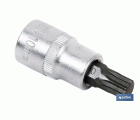 Llave de vaso de 1/2'' | Fabricada en acero al cromo vanadio de alta calidad | Con punta corta XZN 10