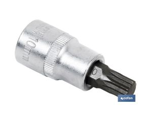 Llave de vaso de 1/2'' | Fabricada en acero al cromo vanadio de alta calidad | Con punta corta XZN 10