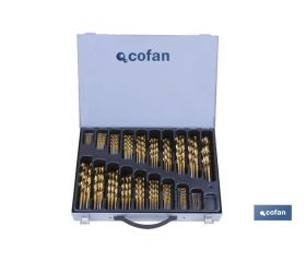Maletín surtido de brocas HSS - TIN