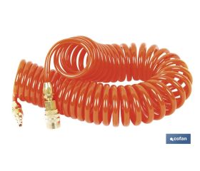 Manguera de aire en Espiral de Poliuretano para aire comprimido longitud 15 m