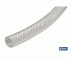 MANGUERA PVC CRISTAL C/REFUERZO 6x12 mm/100m