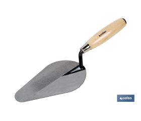 Paleta modelo Arabia | Dos medidas disponibles | Mango de madera | Para la construcción