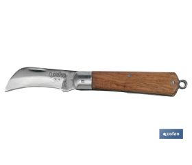 Navaja con forma pico de loro | Hoja de Acero Inoxidable | Longitud total 193 mm