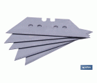 Pack de 5 cuchillas | Trapezoidales | Medidas de la cuchilla: 60 mm