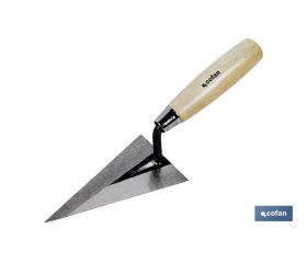 Paletín con punta aguda | Medidas: 130 mm de longitud | Para la construcción | Mango de madera