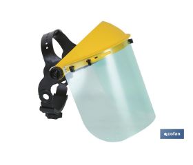 Casco Pantalla de Protección | Abatible | Ajustable Manualmente | EN 166/EN 1731