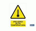 ¡Peligro! alta temperatura