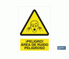 ¡Peligro! área de ruido peligroso