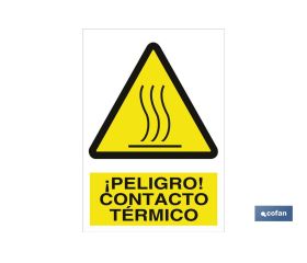 ¡Peligro! contacto térmico