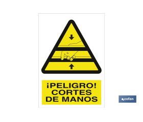 ¡Peligro! cortes de manos
