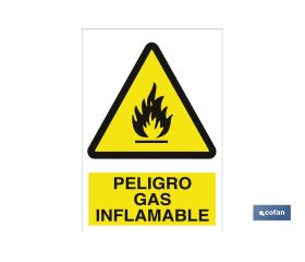 Peligro gas inflamable