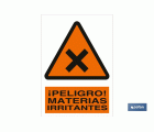 ¡Peligro! materias irritantes