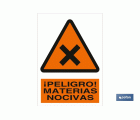 ¡Peligro! materias nocivas