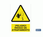 ¡Peligro! riesgo de atrapamiento