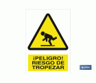 ¡Peligro! riesgo de tropezar