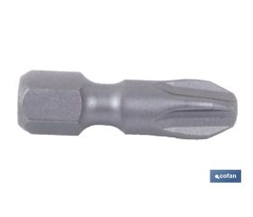 Puntas Phillips de atornillar en 1/4' | Con huellas desde PH 0, PH 1, PH 2 y PH 3 | Versiones de 25 y 50 mm de longitud