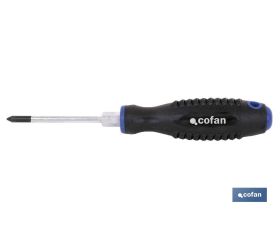 Destornillador Phillips con hexágono | DIN ISO 8764-1 | Modelo Comfort plus | Medidas desde PH-1 hasta PH-3